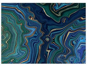 Kép - zöld-kék márvány (70x50 cm)