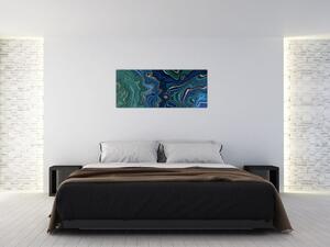 Kép - zöld-kék márvány (120x50 cm)