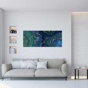 Kép - zöld-kék márvány (120x50 cm)