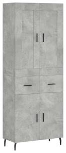 Balena Magasszekrény - Betonszürke - 69,5x34x180 cm