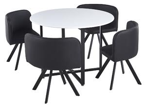 Étkező szett 4+1 Babeth (fehér + fekete)