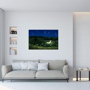 Kép - zuhanó égbolt (90x60 cm)