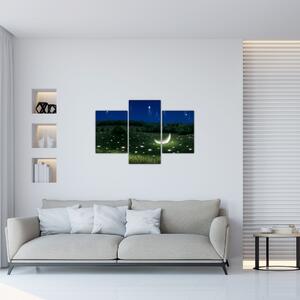 Kép - zuhanó égbolt (90x60 cm)