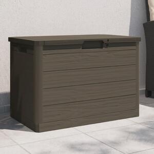 VidaXL barna polipropilén kültéri párnatartó láda 77,5 x 44,5 x 53 cm