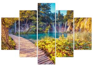 Kép - Plitvicei-tavak, Horvátország (150x105 cm)