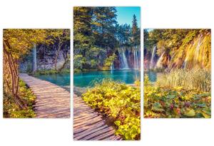 Kép - Plitvicei-tavak, Horvátország (90x60 cm)