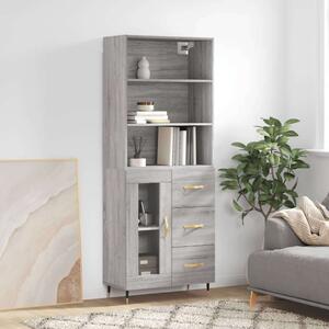 VidaXL szürke sonoma szerelt fa magasszekrény 69,5 x 34 x 180 cm