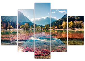 Kép - Jasna-tó, Gozd Martuljek, Júliai-Alpok, Szlovénia (150x105 cm)