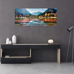 Kép - Jasna-tó, Gozd Martuljek, Júliai-Alpok, Szlovénia (120x50 cm)