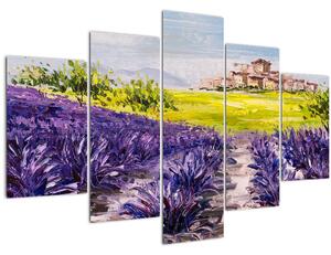 Kép - Provence, franciaország, olajfestmény (150x105 cm)