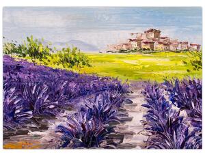 Kép - Provence, franciaország, olajfestmény (70x50 cm)