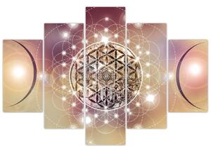 Kép - Mandala elemekkel (150x105 cm)