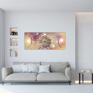 Kép - Mandala elemekkel (120x50 cm)