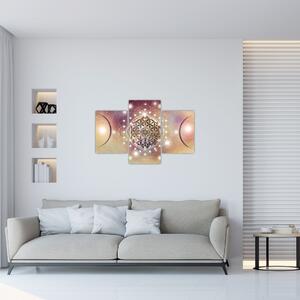 Kép - Mandala elemekkel (90x60 cm)