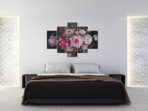 Kép - kerti virágok (150x105 cm)