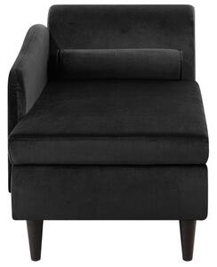 Pihenő fotel LUISSIANA (textil) (fekete) (J). 1019004