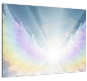 Kép - angyali aura (üvegen) (70x50 cm)