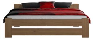 Fa ágy 140x200 Euro tölgy