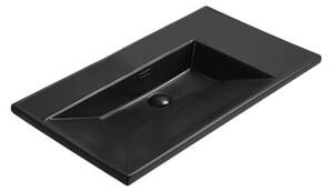 Cabinet washbasin SAT B-Way 81x46 cm black matt SATBW8046BKM