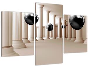Kép - Golyó az oszlopok között (90x60 cm)