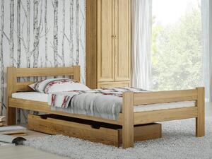 Fa ágy 90x200cm Kenta VitBed tölgy