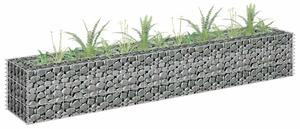 Horganyzott acél gabion magaságyás 180 x 30 x 30 cm