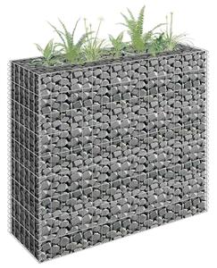 Horganyzott acél gabion magaságyás 90 x 30 x 90 cm