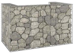 Horganyzott acél gabionfal szemeteskukákhoz 180 x 100 x 110 cm