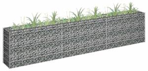 Horganyzott acél gabion magaságyás 270 x 30 x 60 cm