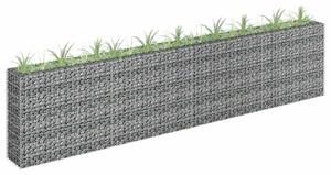 Horganyzott acél gabion magaságyás 360 x 30 x 90 cm