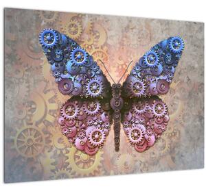 Kép - Steampunk pillangó (70x50 cm)