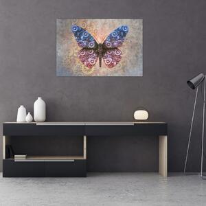 Kép - Steampunk pillangó (90x60 cm)