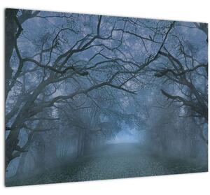 Egy erdő képe a ködben (70x50 cm)