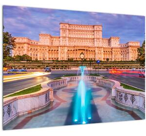 Kép - Bukarest, Románia (üvegen) (70x50 cm)