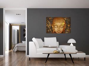 Kép - arany Buddha (90x60 cm)