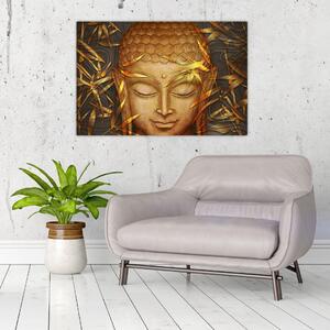 Kép - arany Buddha (90x60 cm)