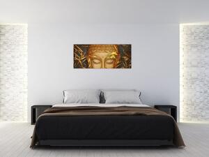 Kép - arany Buddha (120x50 cm)