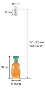 Lucande - Fay LED Függőlámpá Orange/GreenLucande - Lampemesteren