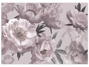 Kép - Vintage bazsarózsa virágok (70x50 cm)