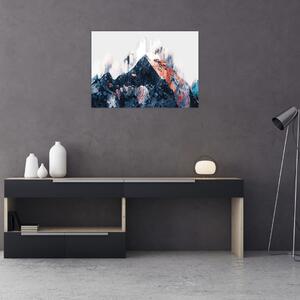 Kép - Absztrakt hegy (70x50 cm)