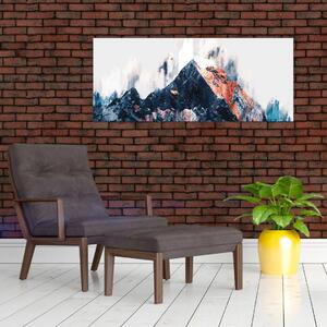 Kép - Absztrakt hegy (120x50 cm)