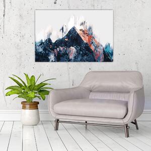 Kép - Absztrakt hegy (90x60 cm)