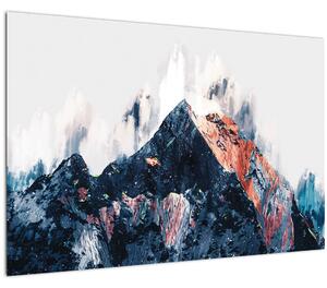 Kép - Absztrakt hegy (90x60 cm)