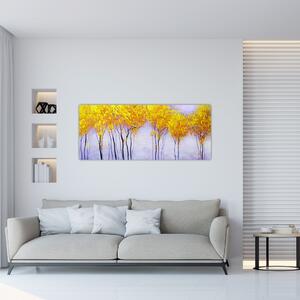 Sárga fák képe (120x50 cm)