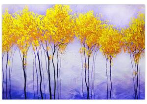 Sárga fák képe (90x60 cm)
