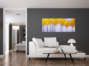 Sárga fák képe (120x50 cm)