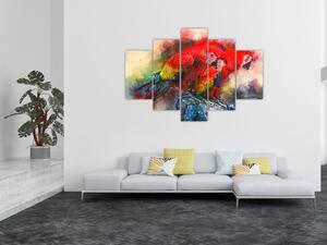 Vörös ara papagájok képe (150x105 cm)