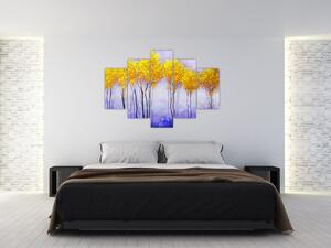 Sárga fák képe (150x105 cm)