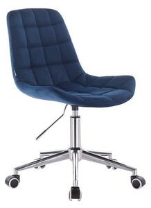 HR590K Tengerkék modern velúr szék