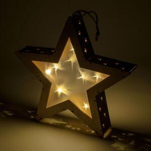 NEXOS Csillag karácsonyi 3D 8 LED 25 cm